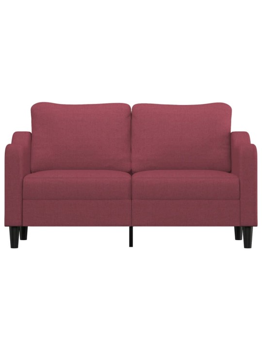 2místná pohovka vínová 140 cm textil