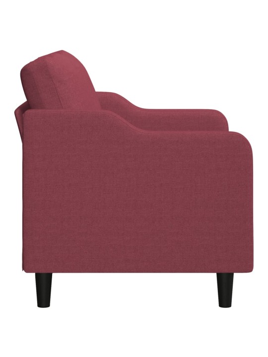 2místná pohovka vínová 140 cm textil