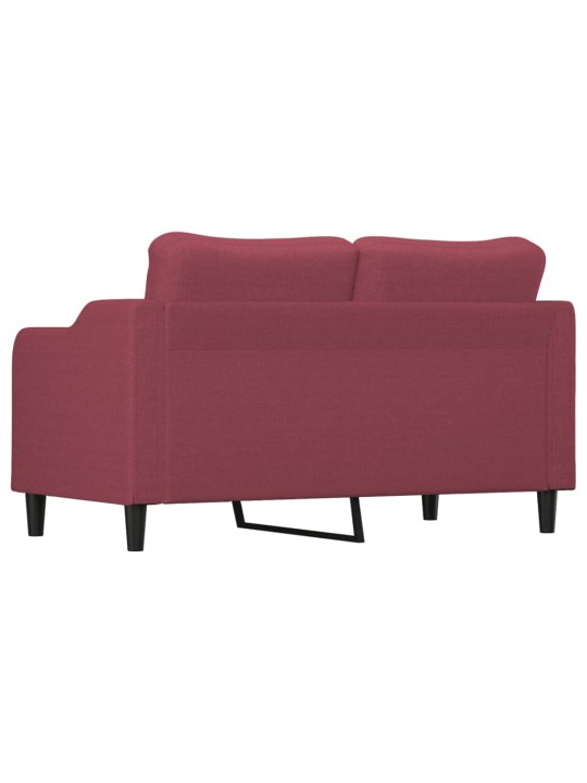 2místná pohovka vínová 140 cm textil