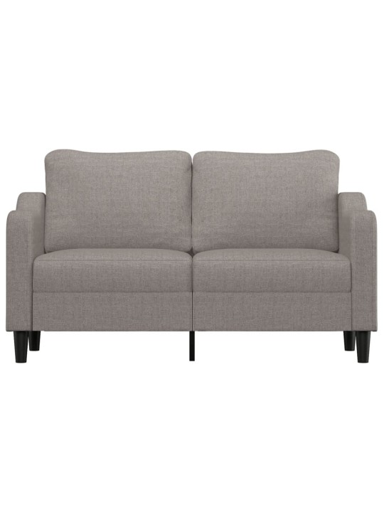 2místná pohovka taupe 140 cm textil