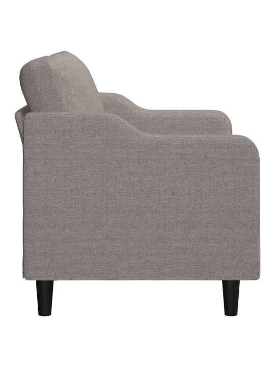 2místná pohovka taupe 140 cm textil