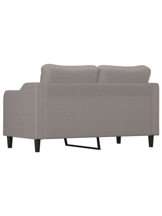 2místná pohovka taupe 140 cm textil