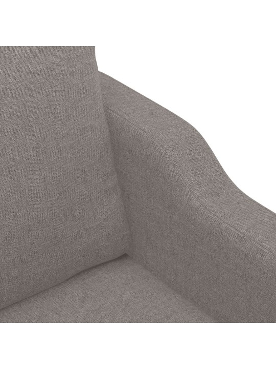 2místná pohovka taupe 140 cm textil