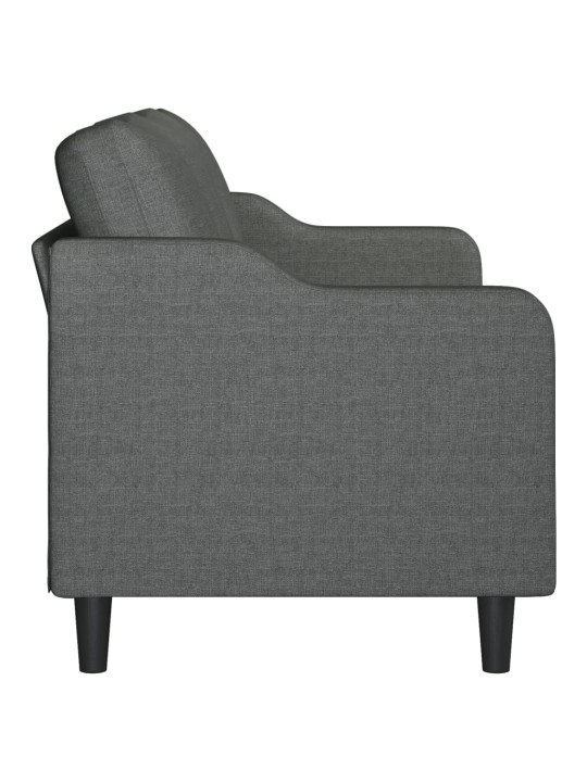 3místná pohovka tmavě šedá 180 cm textil