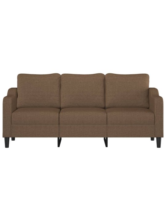 3místná pohovka hnědá 180 cm textil