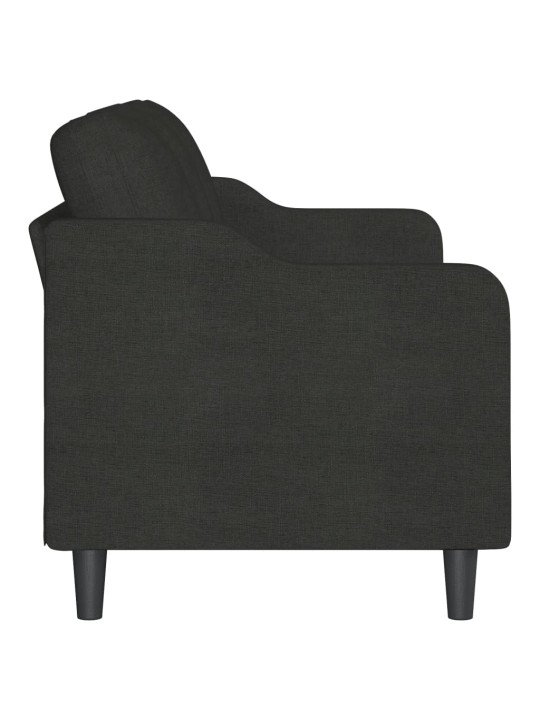 3místná pohovka černá 180 cm textil