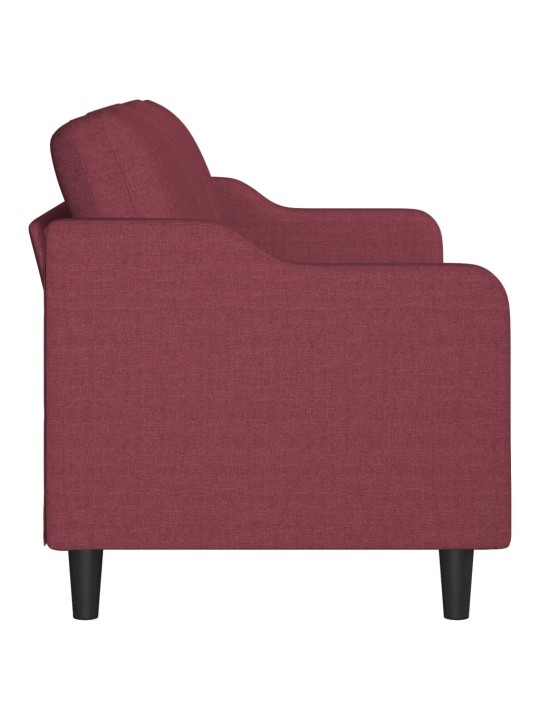 3místná pohovka vínová 180 cm textil