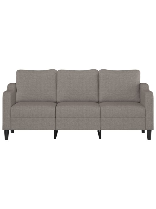 3místná pohovka taupe 180 cm textil