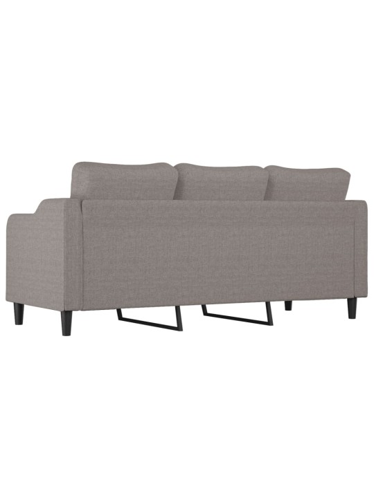 3místná pohovka taupe 180 cm textil
