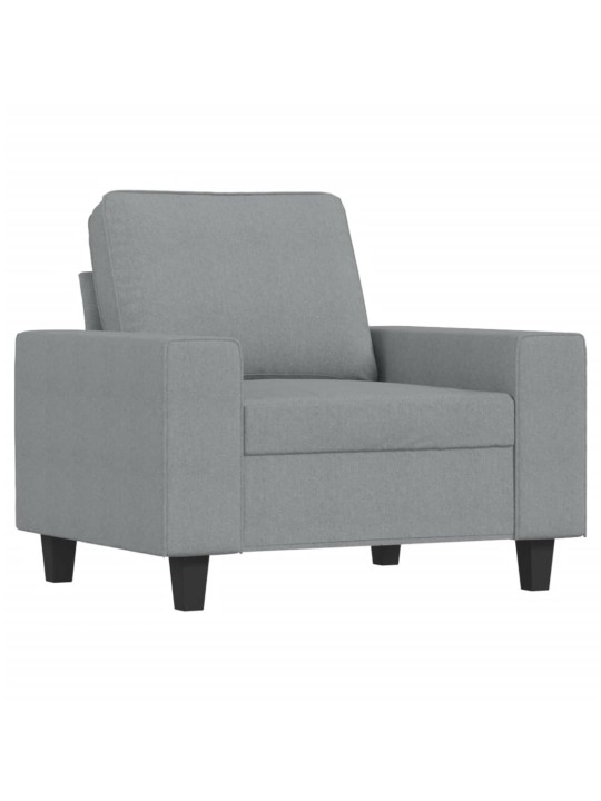 Křeslo světle šedé 60 cm textil