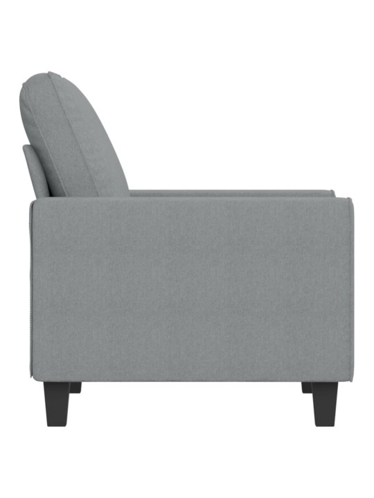 Křeslo světle šedé 60 cm textil