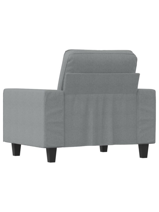 Křeslo světle šedé 60 cm textil