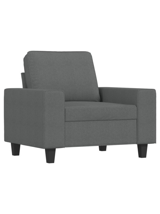 Křeslo tmavě šedé 60 cm textil