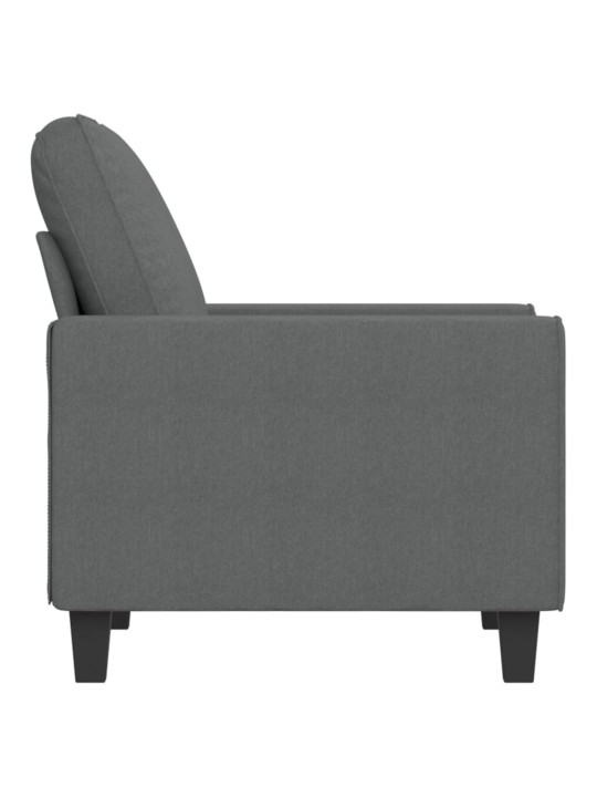 Křeslo tmavě šedé 60 cm textil