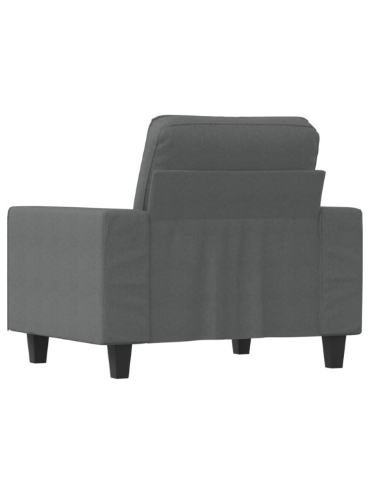 Křeslo tmavě šedé 60 cm textil
