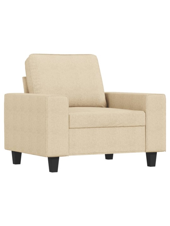 Křeslo krémové 60 cm textil