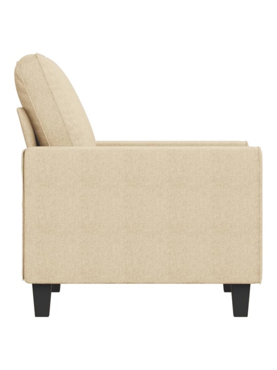 Křeslo krémové 60 cm textil