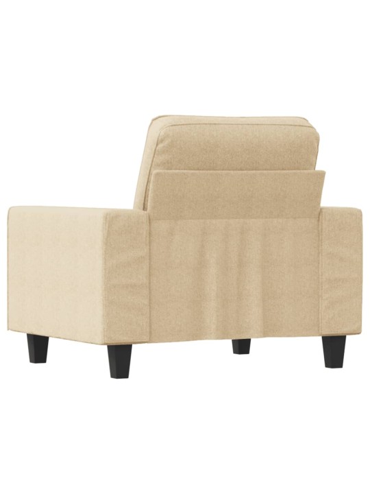 Křeslo krémové 60 cm textil