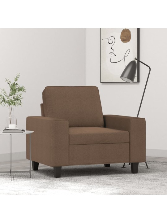 Křeslo hnědé 60 cm textil