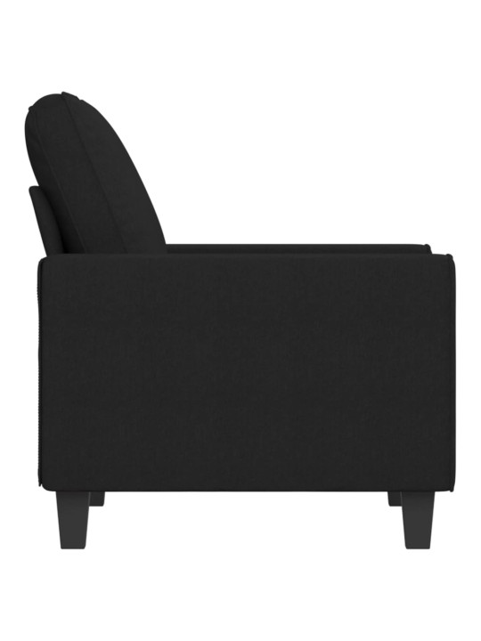 Křeslo černé 60 cm textil