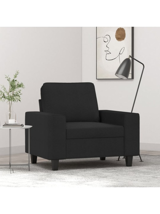 Křeslo černé 60 cm textil