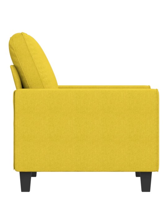 Křeslo světle žluté 60 cm textil