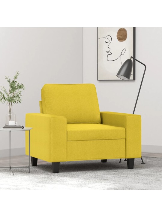Křeslo světle žluté 60 cm textil