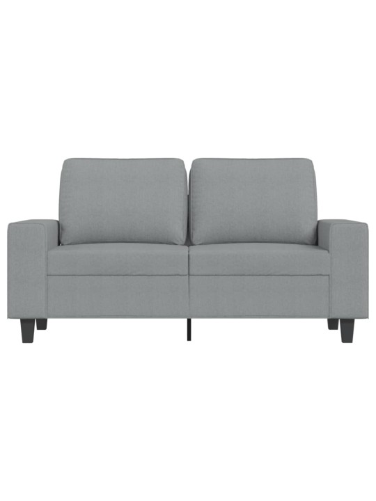 2místná pohovka světle šedá 120 cm textil