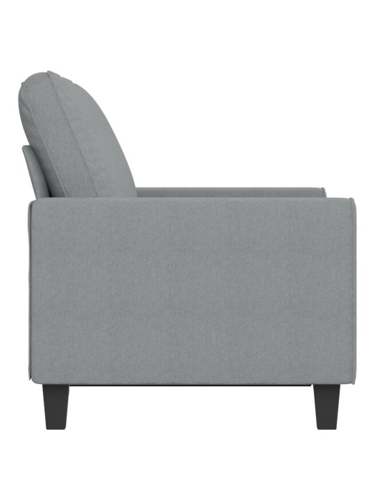 2místná pohovka světle šedá 120 cm textil