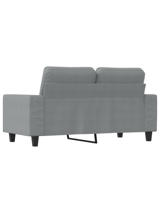 2místná pohovka světle šedá 120 cm textil