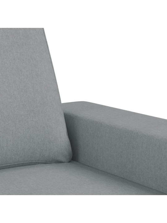 2místná pohovka světle šedá 120 cm textil