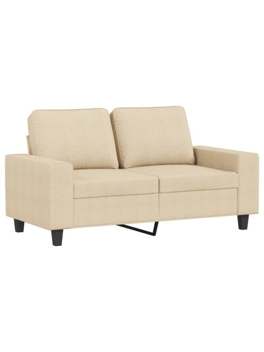 2místná pohovka krémová 120 cm textil
