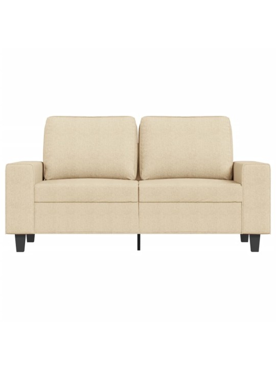 2místná pohovka krémová 120 cm textil