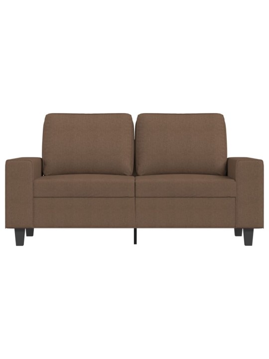 2místná pohovka hnědá 120 cm textil