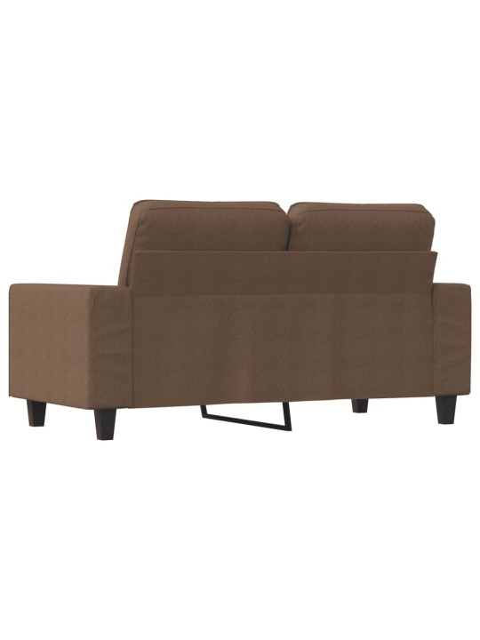 2místná pohovka hnědá 120 cm textil