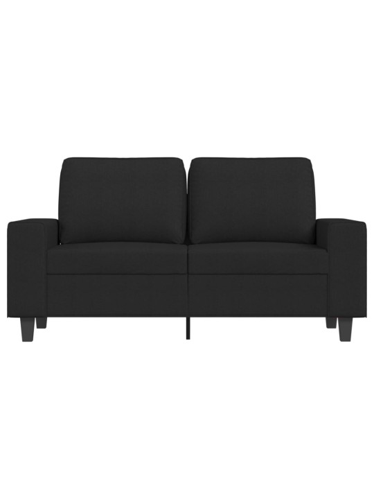 2místná pohovka černá 120 cm textil
