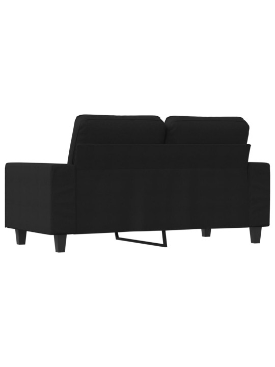 2místná pohovka černá 120 cm textil