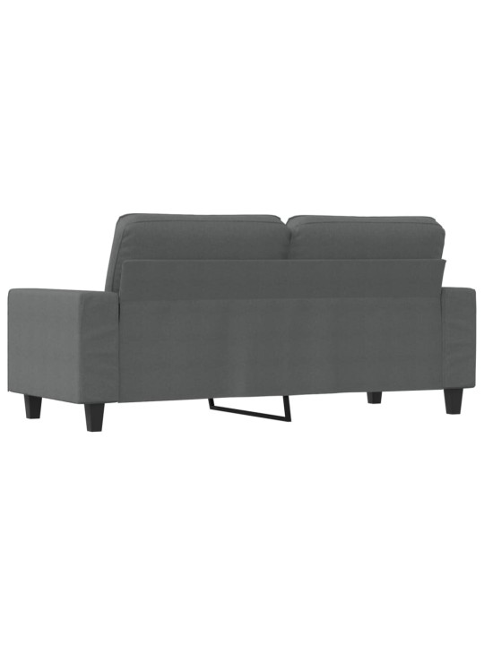 2místná pohovka tmavě šedá 140 cm textil
