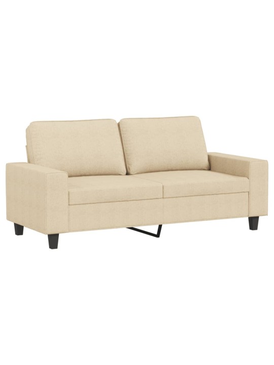2místná pohovka krémová 140 cm textil