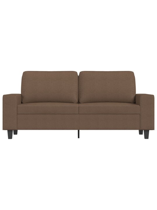 2místná pohovka hnědá 140 cm textil