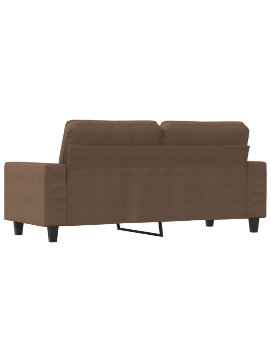 2místná pohovka hnědá 140 cm textil