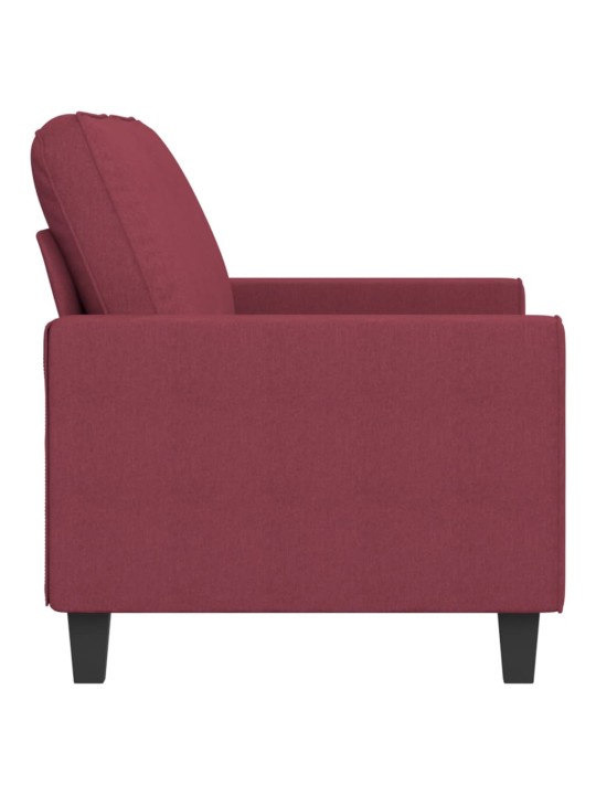 2místná pohovka vínová 140 cm textil