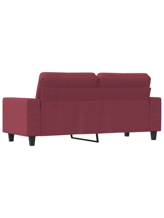 2místná pohovka vínová 140 cm textil
