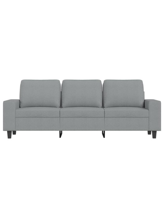 3místná pohovka světle šedá 180 cm textil
