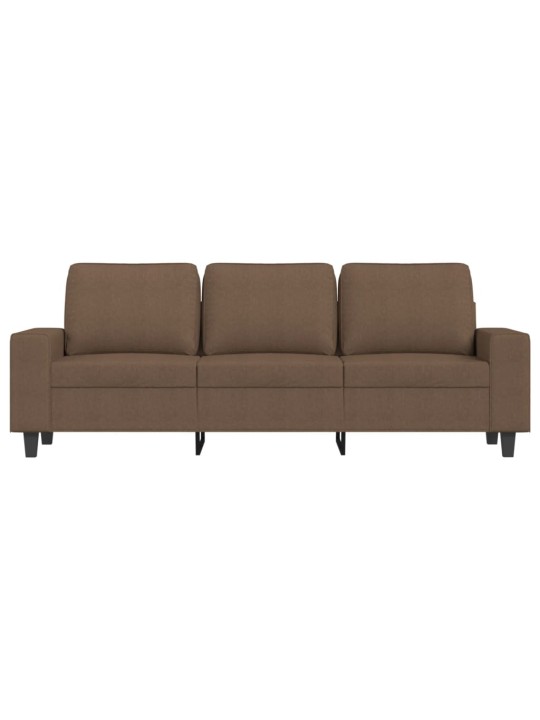 3místná pohovka hnědá 180 cm textil