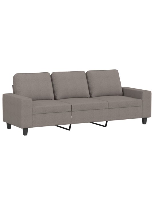 3místná pohovka taupe 180 cm textil