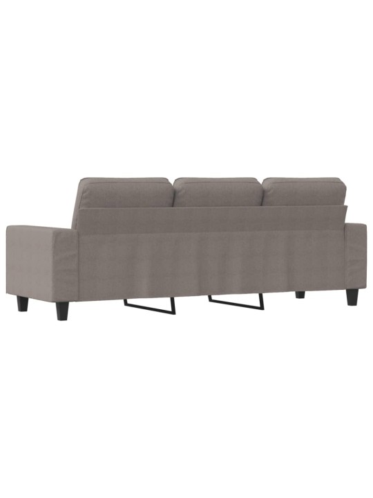 3místná pohovka taupe 180 cm textil