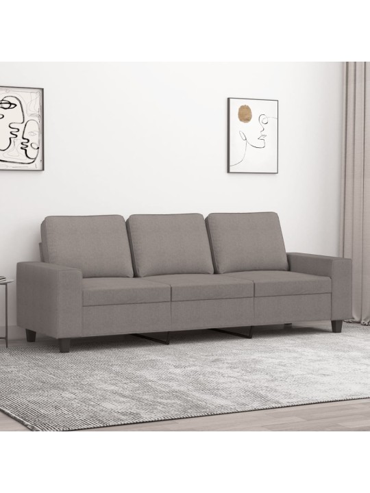 3místná pohovka taupe 180 cm textil