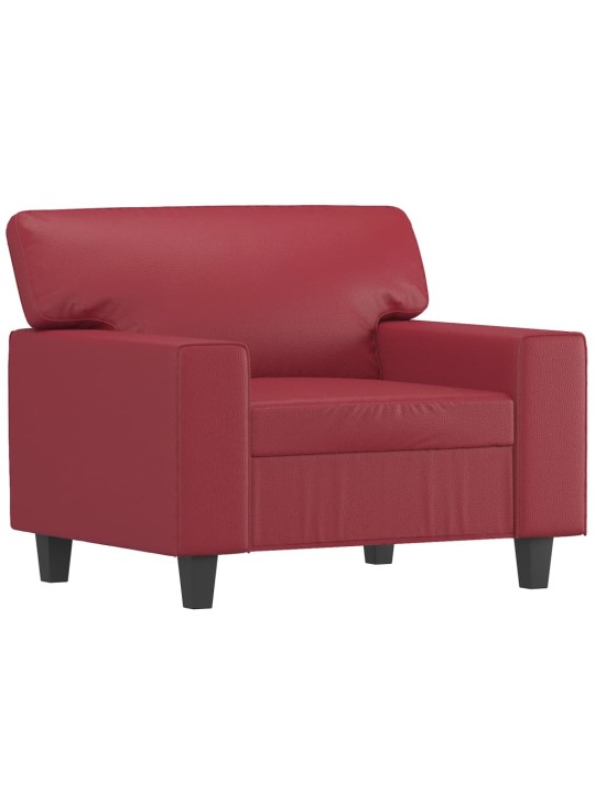 Křeslo vínové 60 cm umělá kůže
