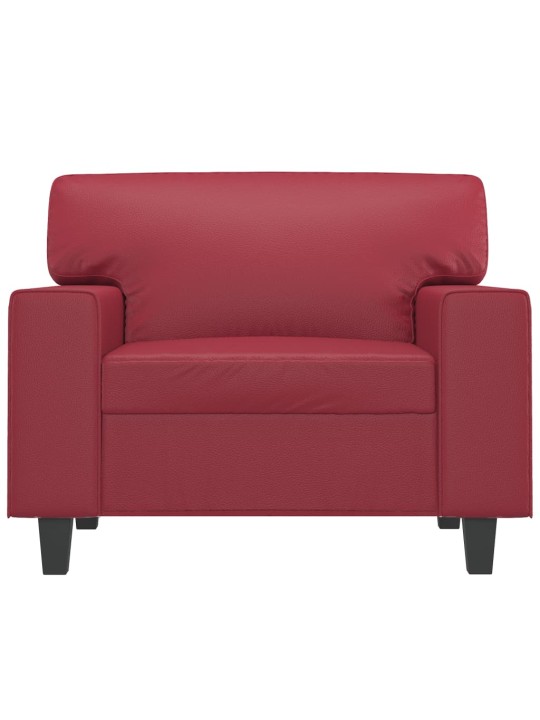 Křeslo vínové 60 cm umělá kůže